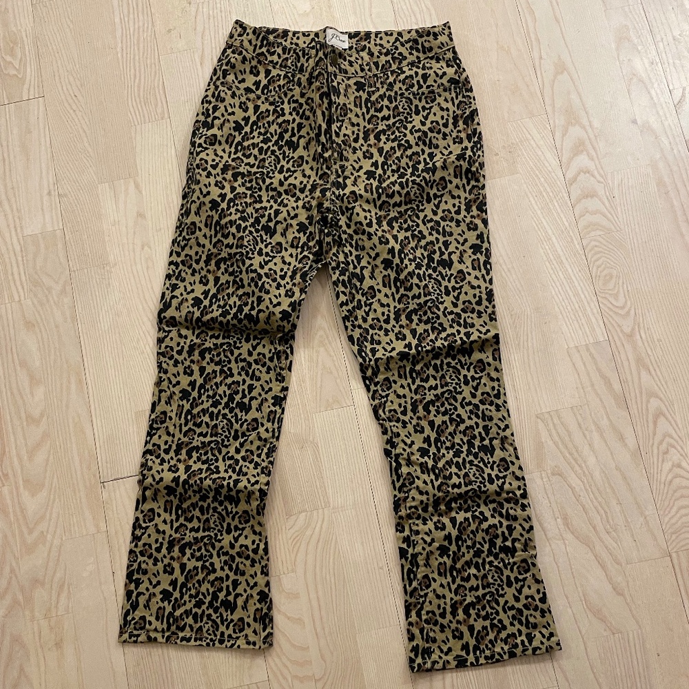 J Crew Leopard Print Pants - image 1